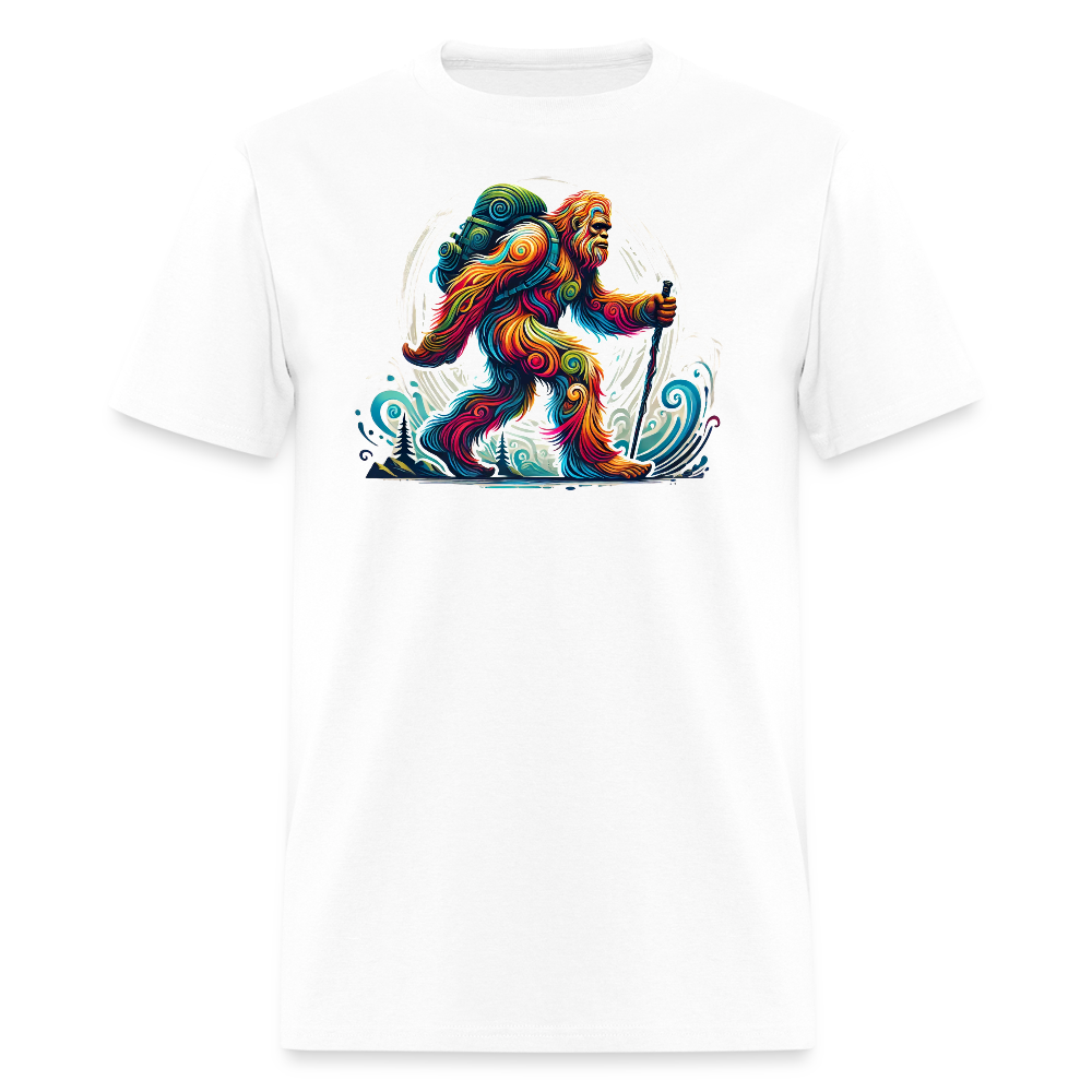 Psychedelic Bigfoot - Unisex T-shirt - white
