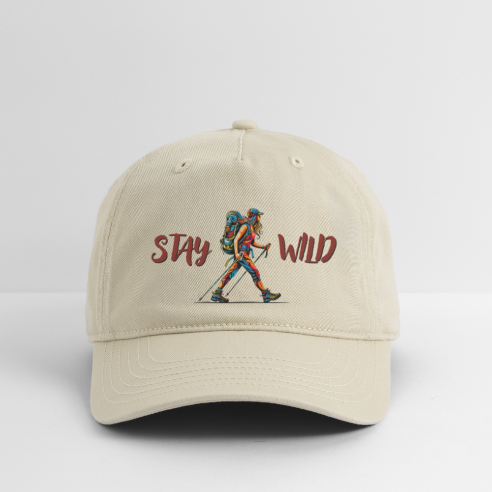 Stay Wild - Organic Baseball Cap - khaki