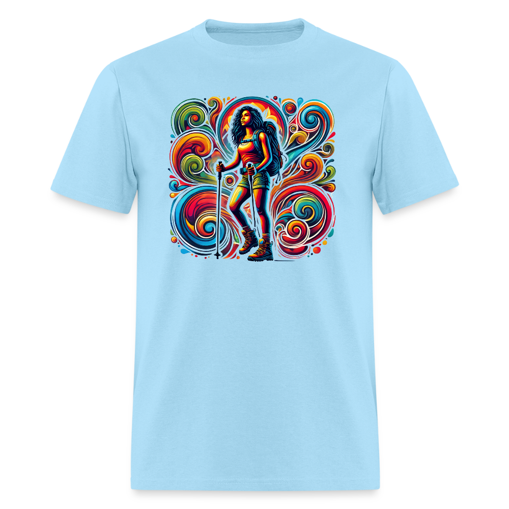Psychedelic Female 2 Hiker - Unisex T-shirt - powder blue