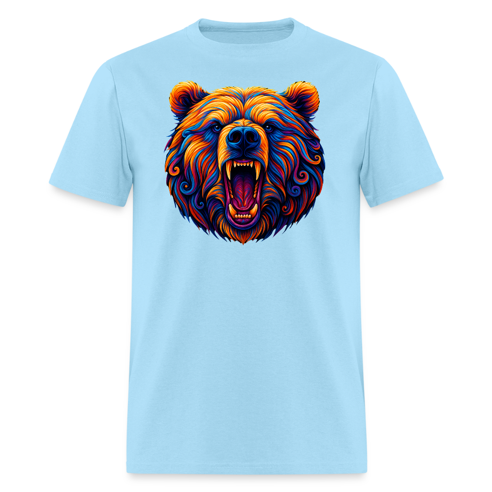 Psychedelic Bear - Unisex T-Shirt - powder blue