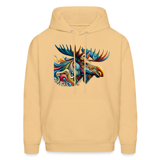 Psychedelic Moose - Unisex Hoodie - light gold 