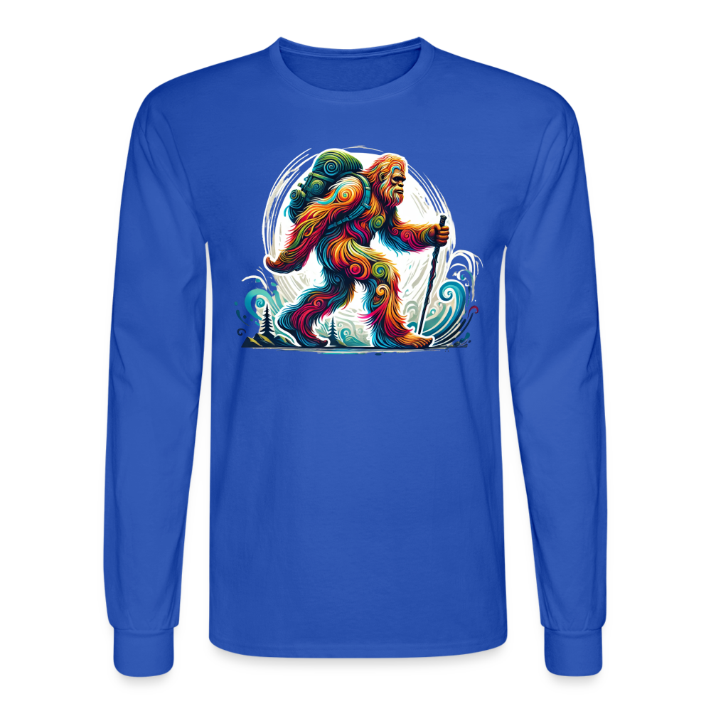 Psychedelic Bigfoot - Unisex Long Sleeve T-shirt - royal blue