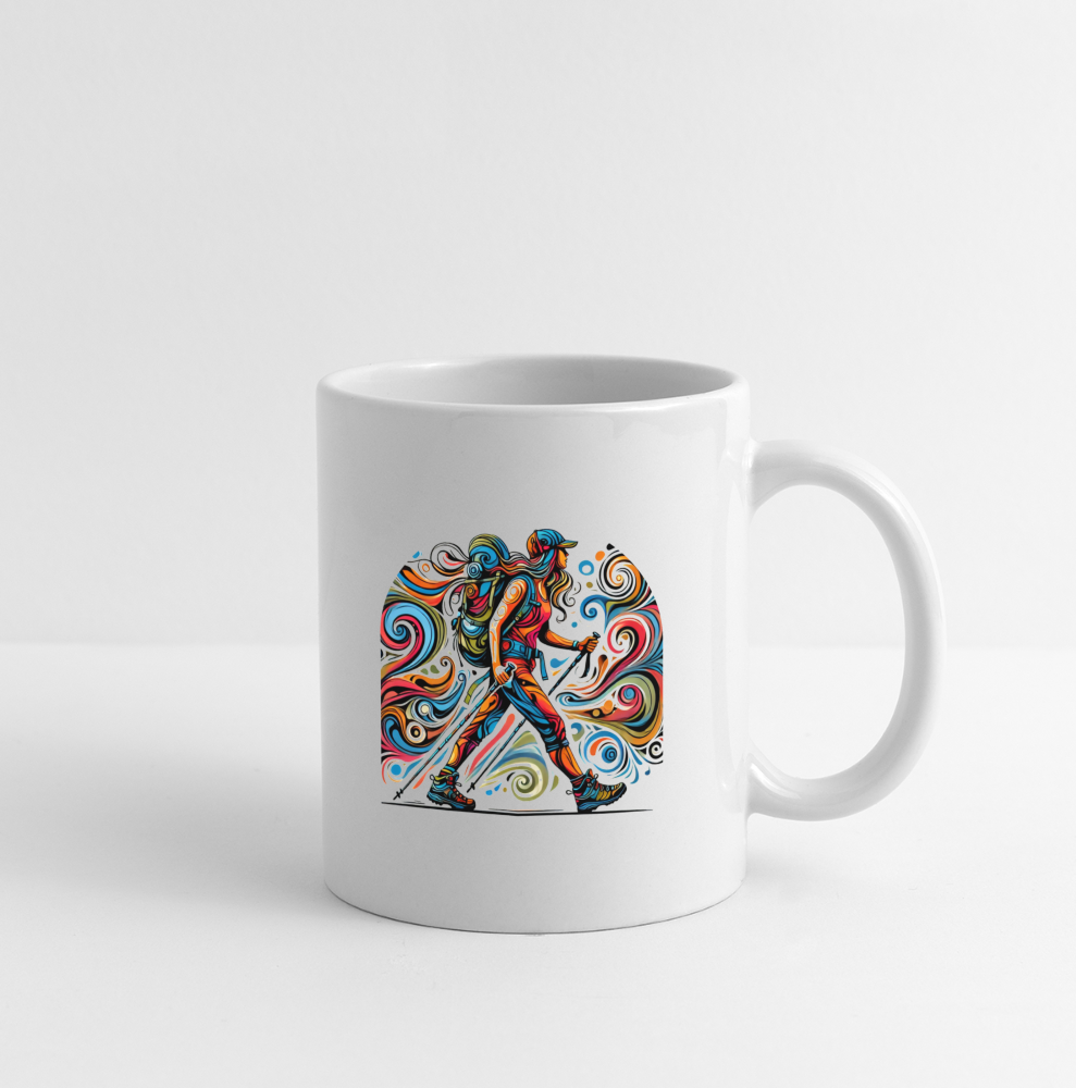 Psychedelic Hiker - Ceramic Mug - white