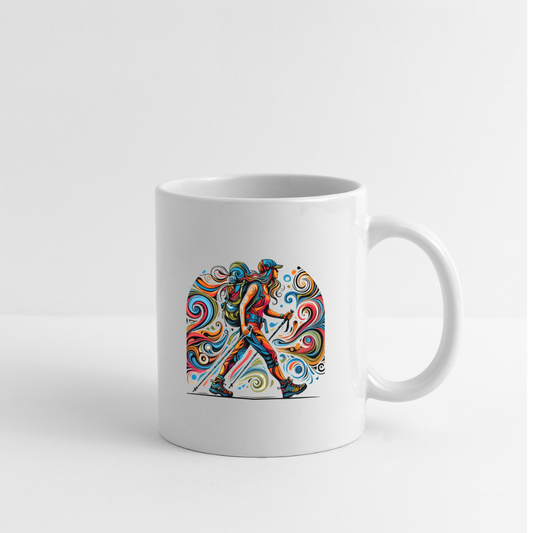 Psychedelic Hiker - Ceramic Mug - white