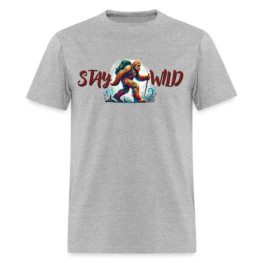 Stay Wild Bigfoot - Unisex Classic T-Shirt - heather gray