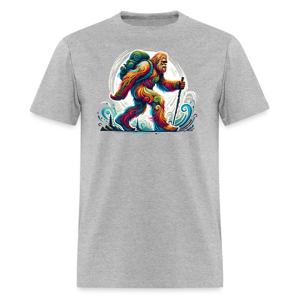 Psychedelic Bigfoot - Unisex T-shirt - heather gray