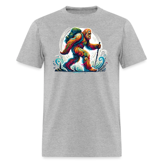 Psychedelic Bigfoot - Unisex T-shirt - heather gray