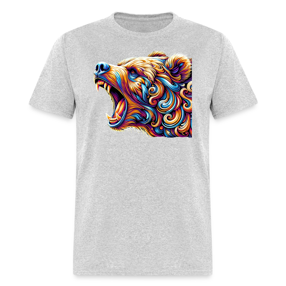 Psychedelic Bear - Unisex T-Shirt - heather gray