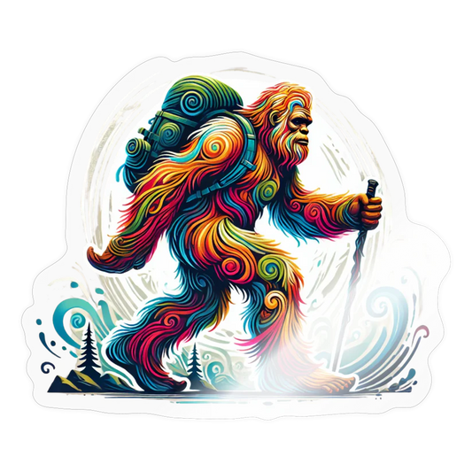 (3) - Psychedelic Bigfoot - 3.5" Decals (FREE SHIPPING)