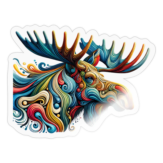 (3) - Psychedelic Moose - 4" Decals (FREE SHIPPING)